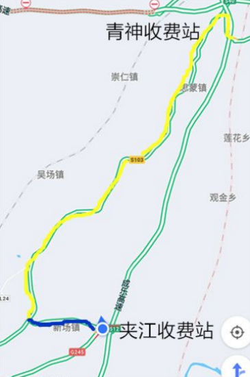 6969(2)高速公路绕行路线:经g4215蓉遵(成自泸)高速,s40广洪高速