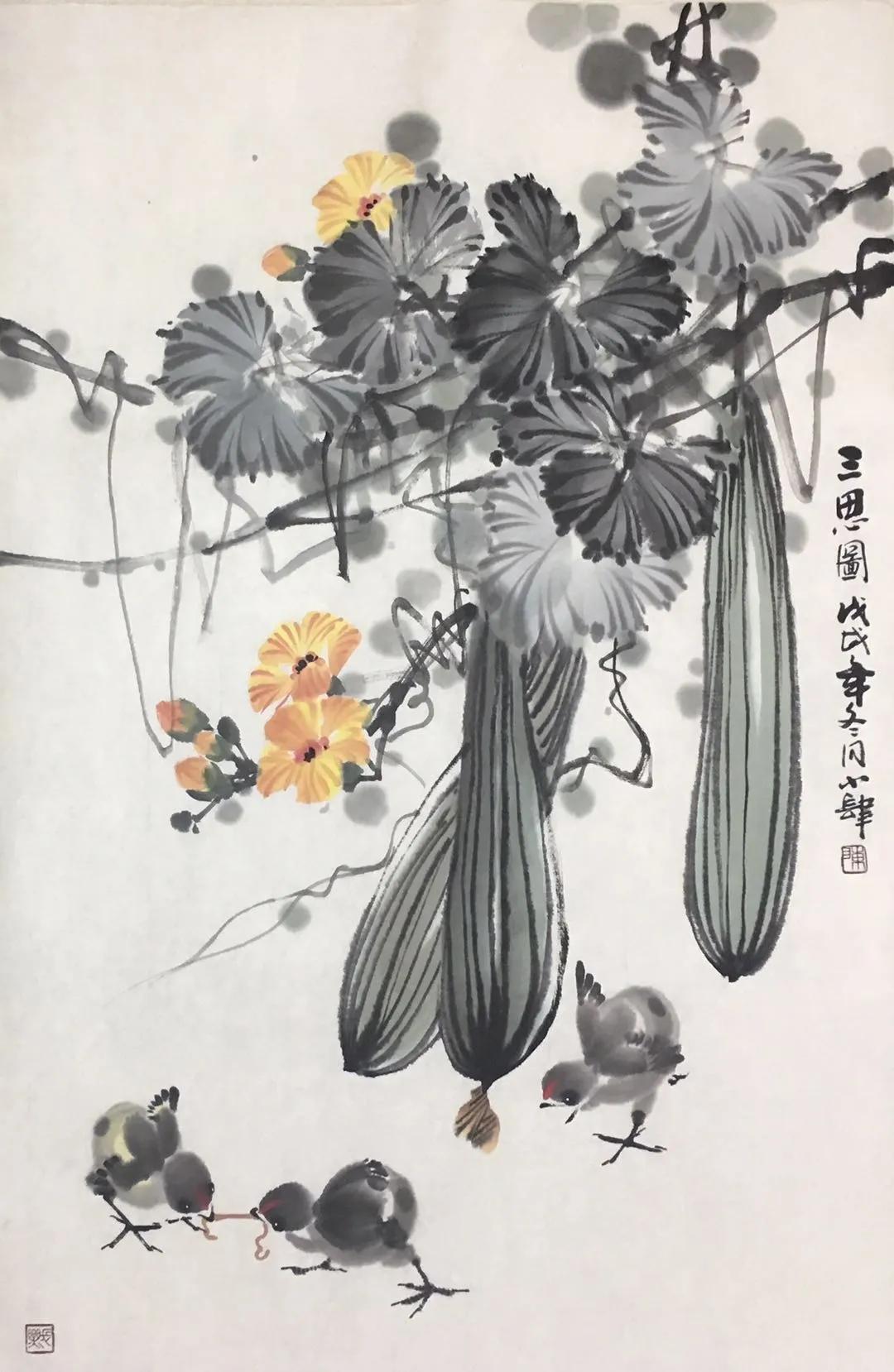 陈福乐国画花鸟微课,让你快速上手,以几十年的国画创作心得,重温水墨