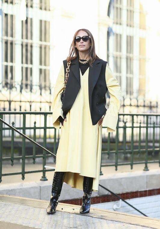 「Look」时尚又保暖春天想穿连衣裙怕冷怎么办？搭配长靴刚刚好