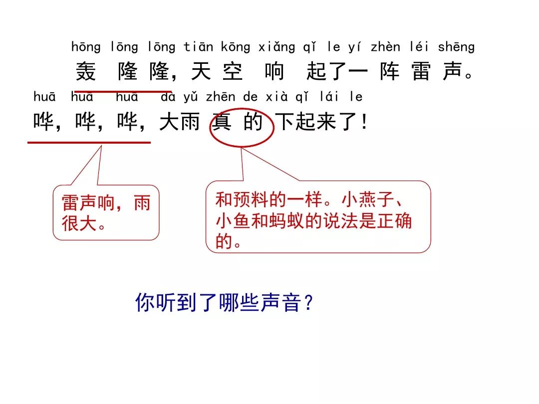 宅家语文课丨部编版一年级下册课文14要下雨了图文讲解