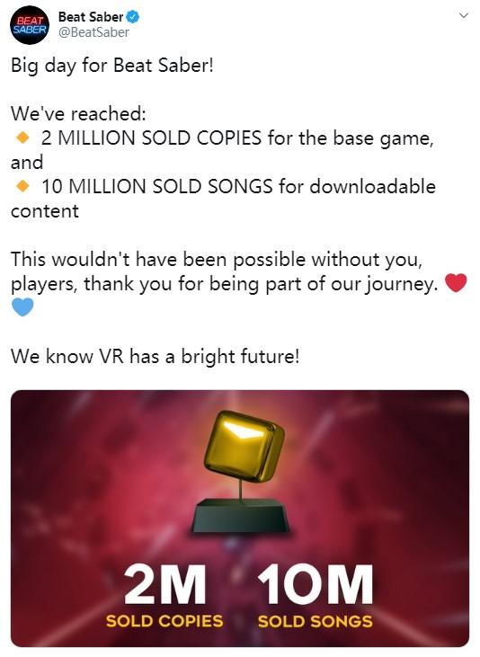 大热VR游戏《节奏光剑》销量已突破200万份_音乐