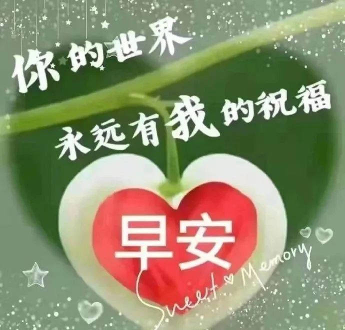 星期三最美早安问候语图片带字温馨,早上好动态表情图片