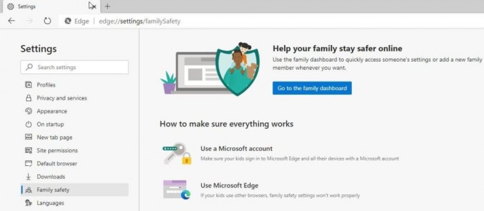 Edge：[图]Edge Canary新版上线家庭安全功能 帮助父母管理孩子网络活动
