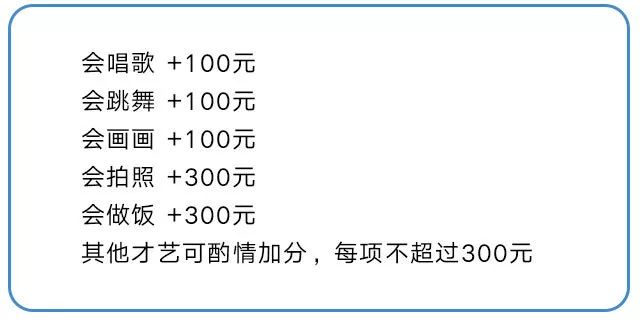 2020老公价目表出炉你家的老公值多少钱