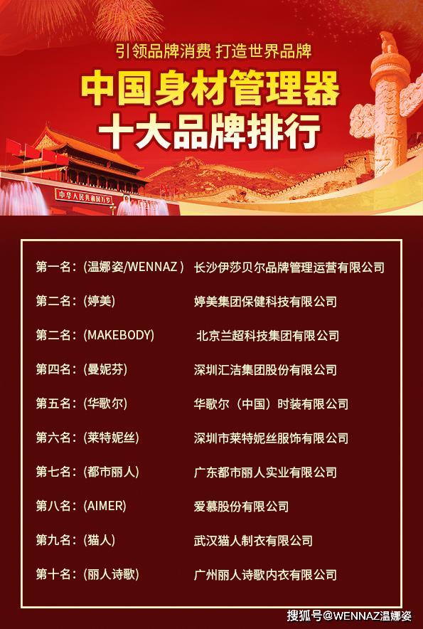 权威发布！中国身材管bsport体育理器十大塑身内衣品牌排行(图1)