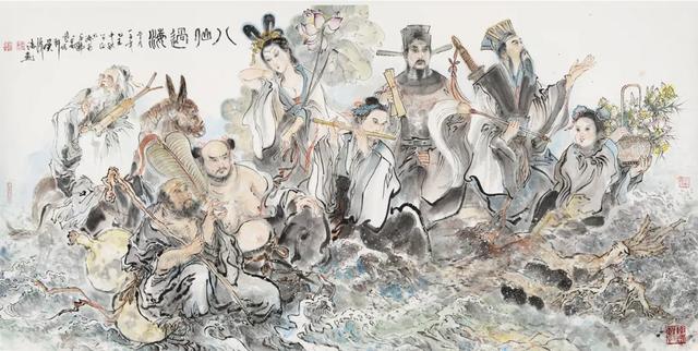 著名中国画家吴泽浩历史题材人物画作品欣赏