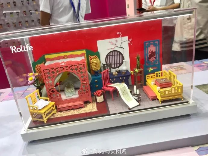 【开团中】唯美古风diy小屋,梦幻童话彩泥玻璃灯罩,若态家的精品亲手