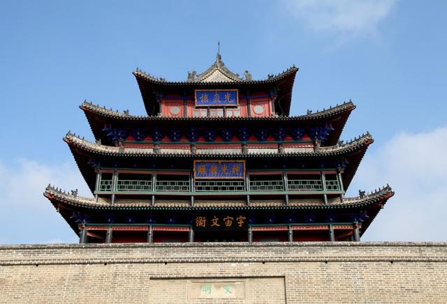 山东古建筑光岳楼——中国十大名楼之一