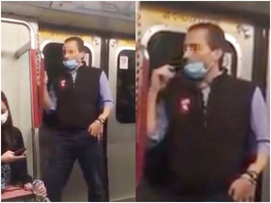 往港铁扶手抹口水的视频系摆拍！当事外籍男子向香港市民道歉：不该恶搞，已消毒清洗
