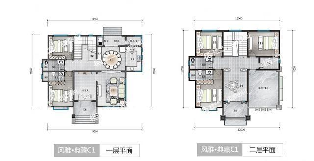 (久栖建筑风雅·典藏c1新中式户型图)