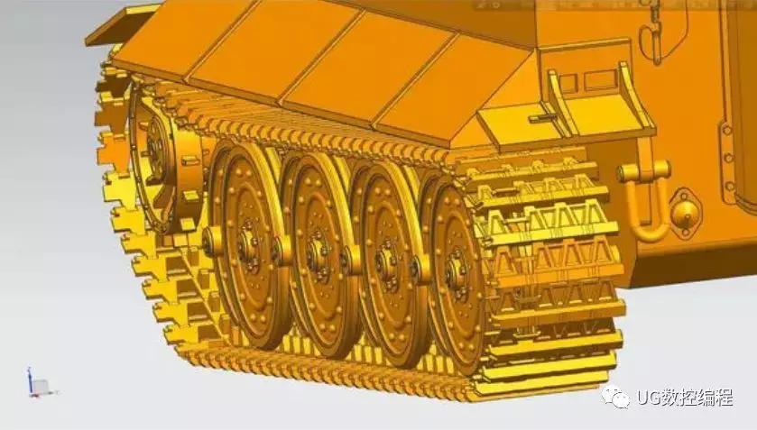 ug编程软件画"虎式"坦克建模(内附图档)