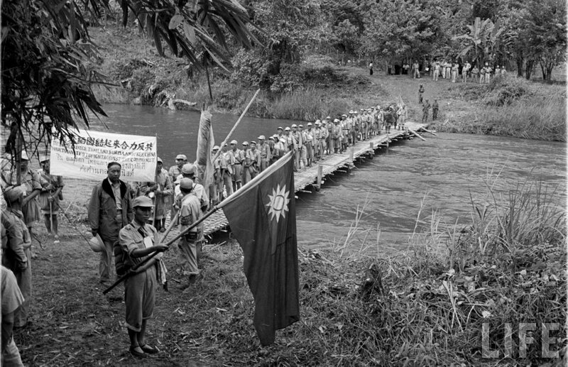 1957年老照片:国民党在缅甸丛林中