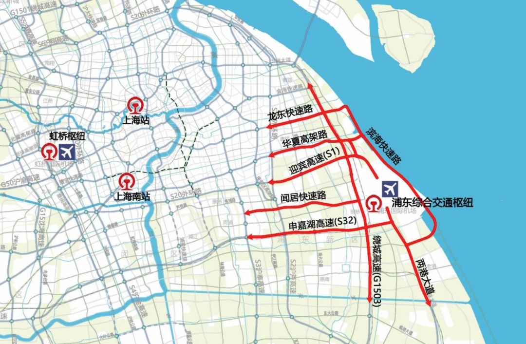 上海东站(浦东交通枢纽)和沪通铁路二期2025年基本建成