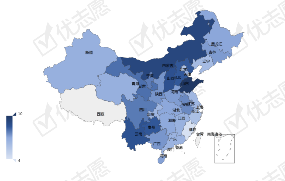 [理学]数理化生招生较多，华北地区招生占比高全国理学类招生计划分析