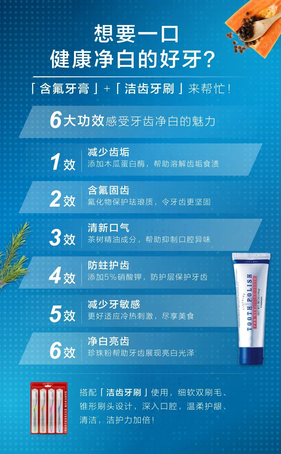 产品编号:5868 美乐家洁齿牙刷 产品编号:7440.
