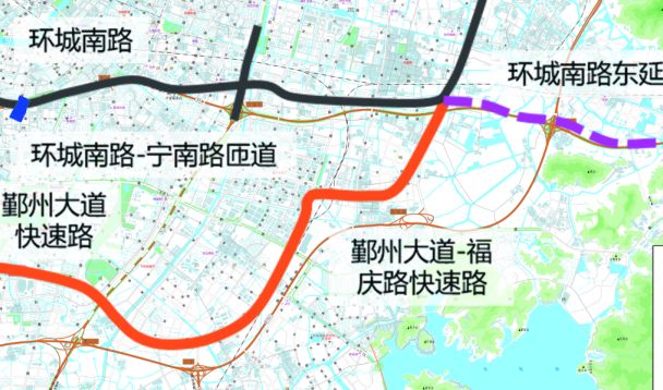 路线有调整宁波东钱湖快速路一期选址公示穿过下应潘火