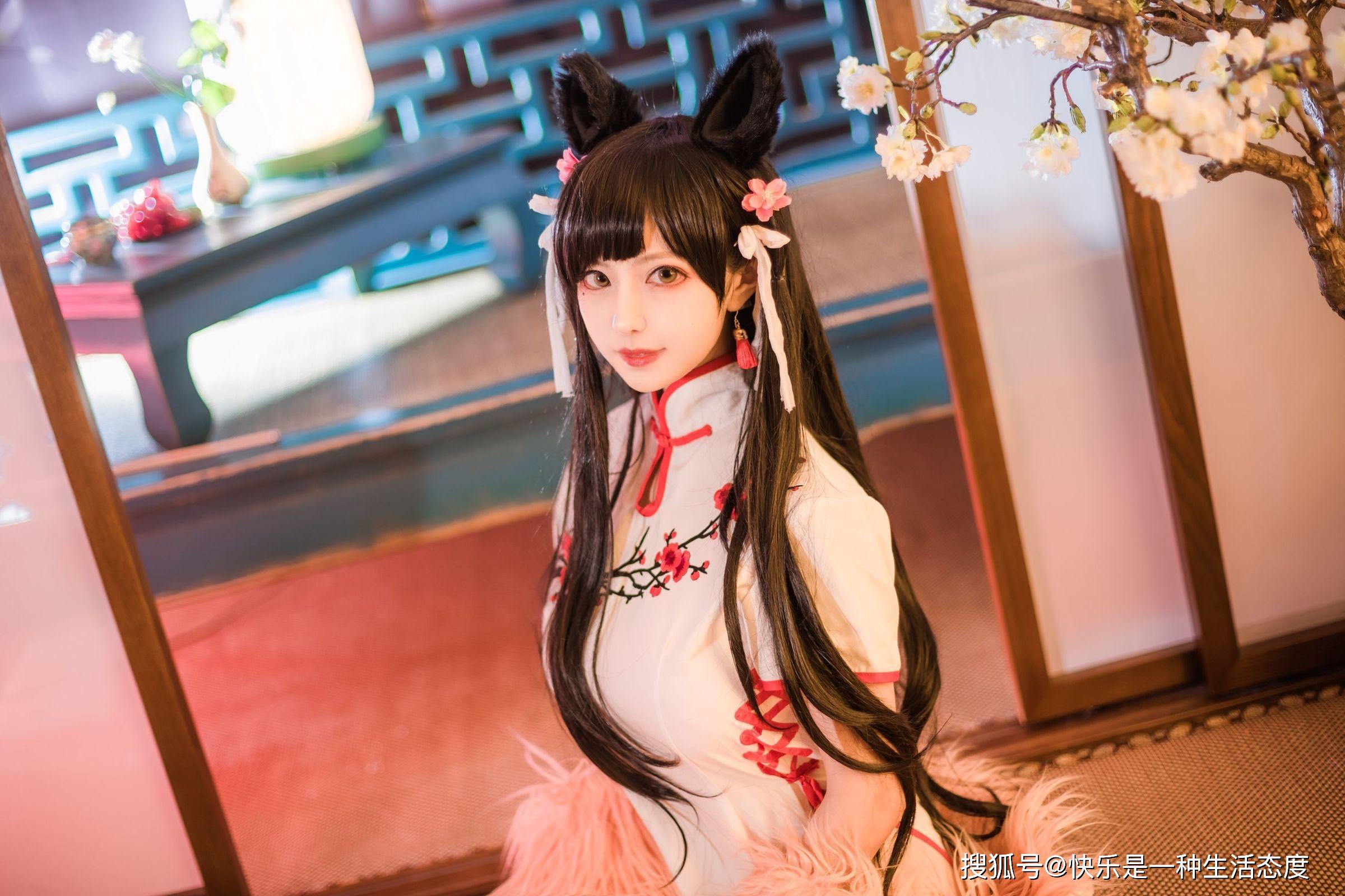 时尚穿搭第六十九期 cosplay美女小鹿鹿旗袍装束