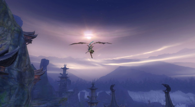 想要在游戏中体验不一样的飞行，《新神魔大陆》还能在空中世界互动