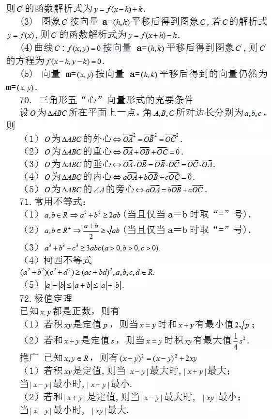 问题：涵盖高中所有重点！你掌握了吗？高中数学常考结论203条