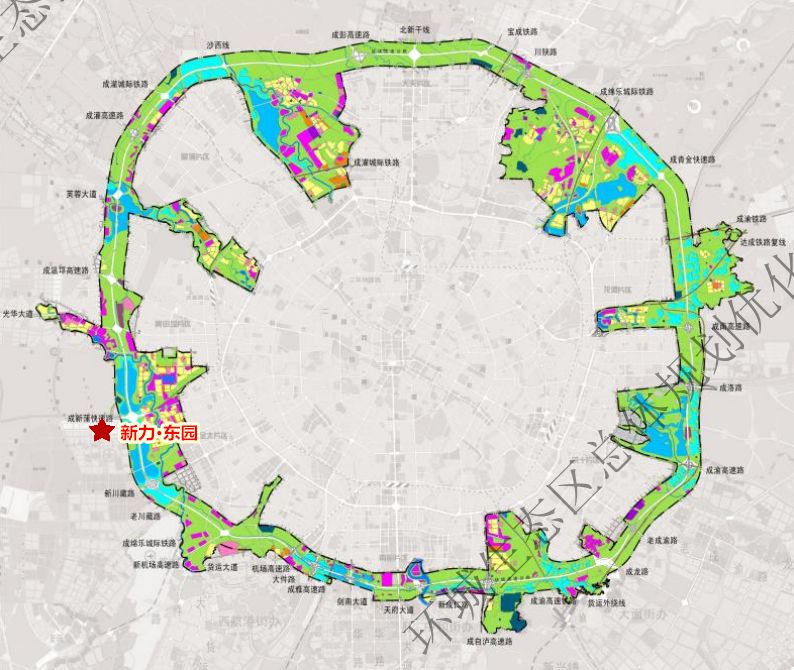 新力·东园位于新双楠片区,处在成都环城生态区的辐射范围内.