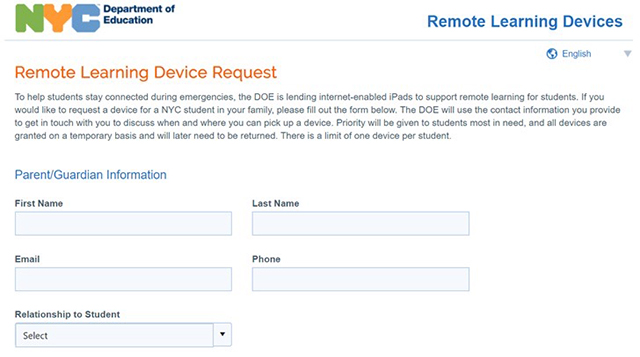 纽约学生在家上“网课”若无电脑,可向教育局申领!