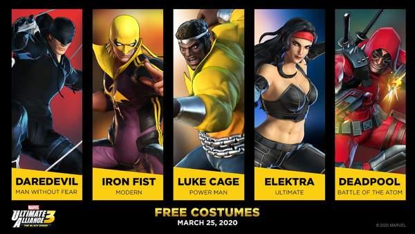 《漫画英雄：终极联盟3》追加免费服装3月25日上线