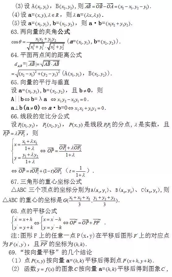 问题：涵盖高中所有重点！你掌握了吗？高中数学常考结论203条