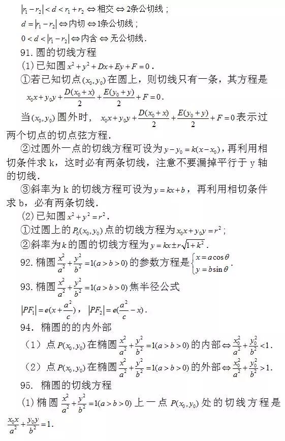 问题：涵盖高中所有重点！你掌握了吗？高中数学常考结论203条