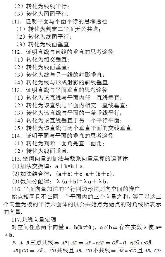 问题：涵盖高中所有重点！你掌握了吗？高中数学常考结论203条