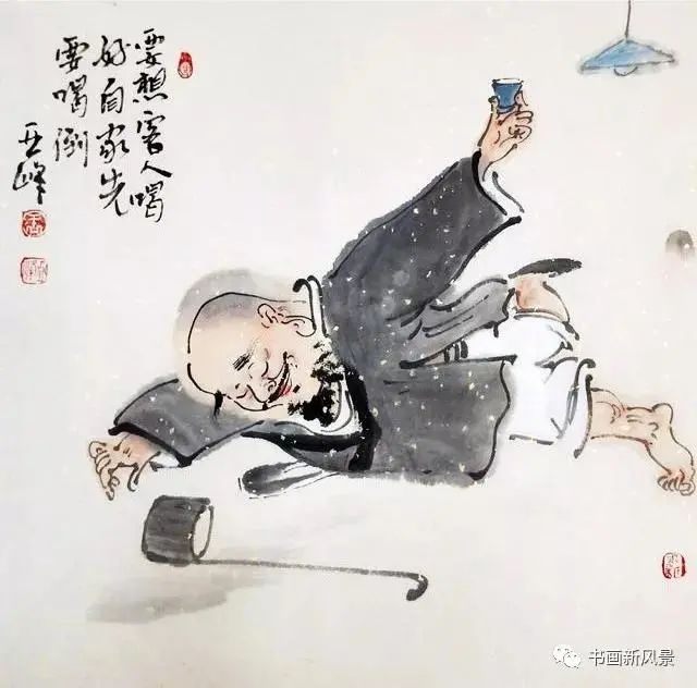 他画的酒画太逗啦