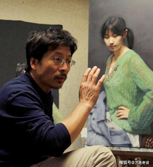 冷军画美女微笑图光草稿就卖出186万究竟好在哪