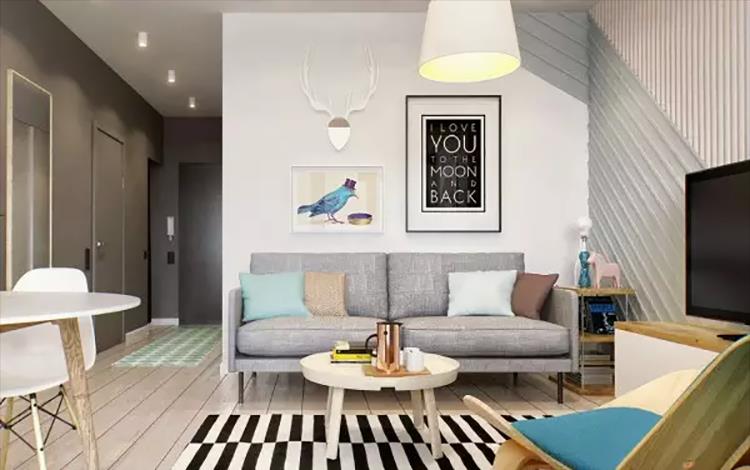 客厅瓷砖上墙搭配灰色沙发 6be75bfac8b54c40a607dfc93eb347ec.jpeg