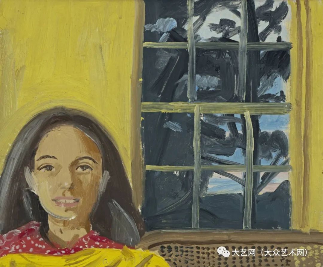 美国新写实主义代表人物亚历克斯 卡茨(alex katz)极简风格绘画