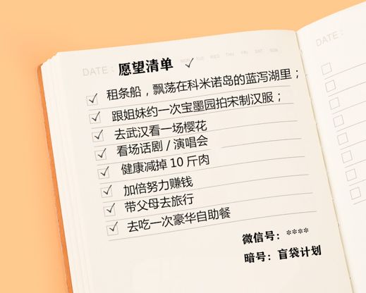 我们想收集1000份愿望清单帮你完成心愿