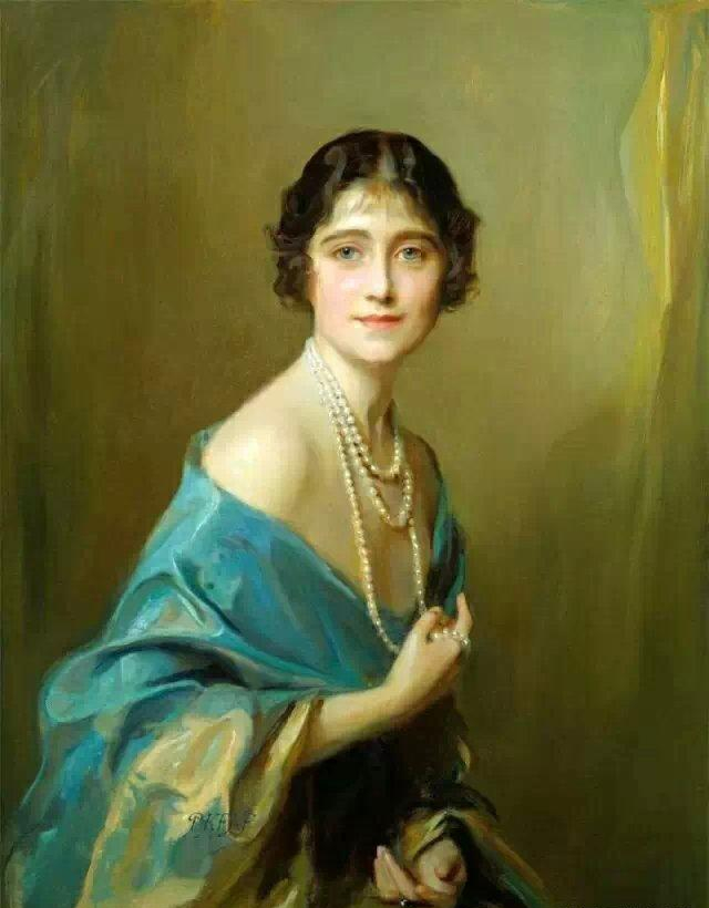 优雅的匈牙利皇室贵族女性肖像油画欣赏