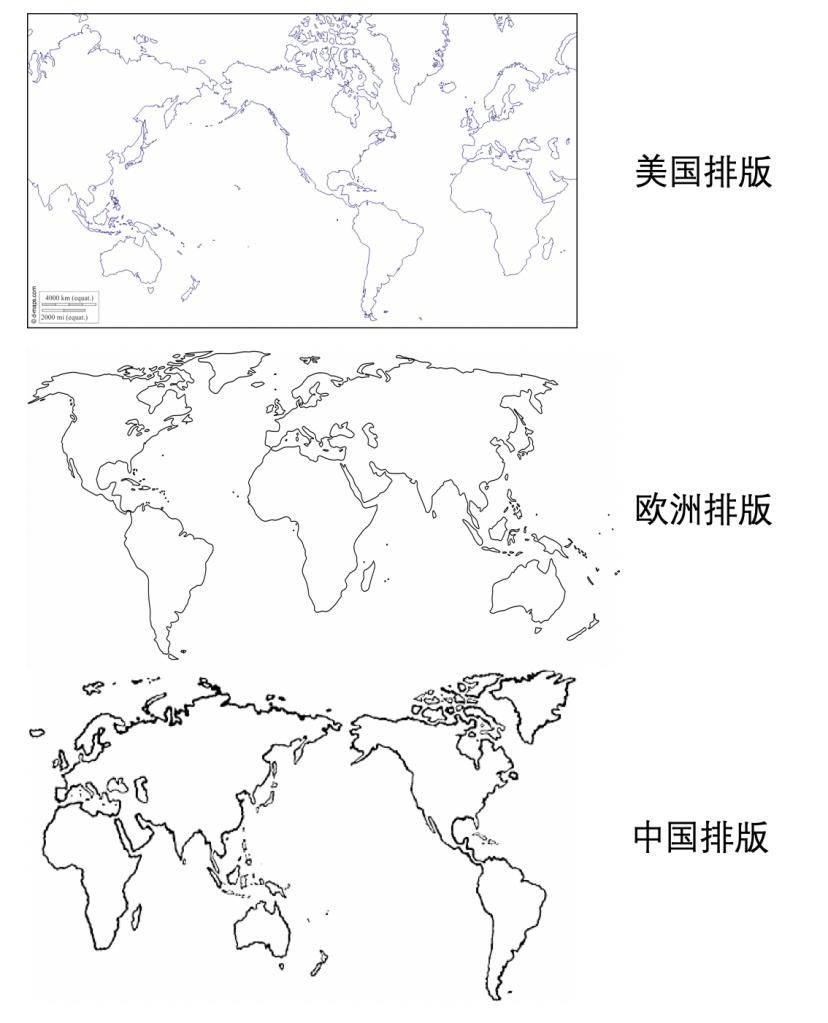 常见的世界地图排版 巴比伦世界地图的中部(即靠近巴比伦的地方)画得图片
