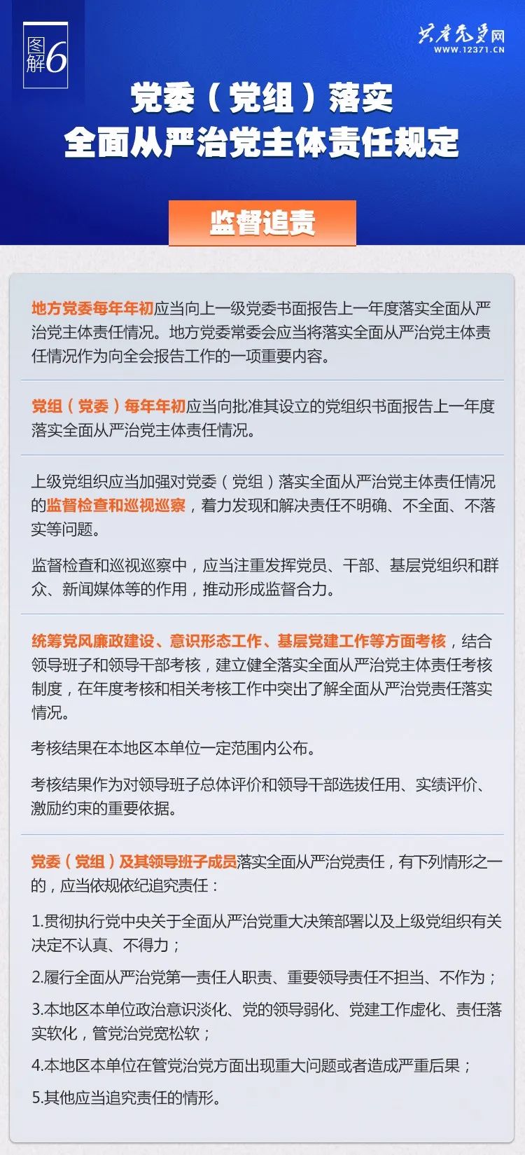 《党委(党组)落实全面从严治党主体责任