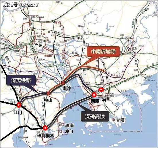 公路的复合通道,初步规划为双向8车道,加城际和高铁各2线共4条铁路线