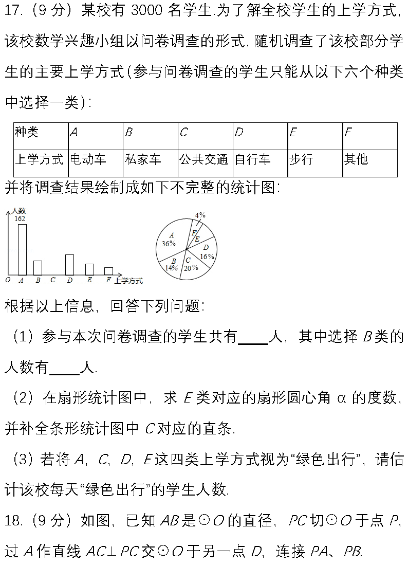 送！2020中考数学名校模拟试卷(附答案解析,可下载)