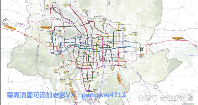 2020年湖南长沙地铁站点与线路规划图