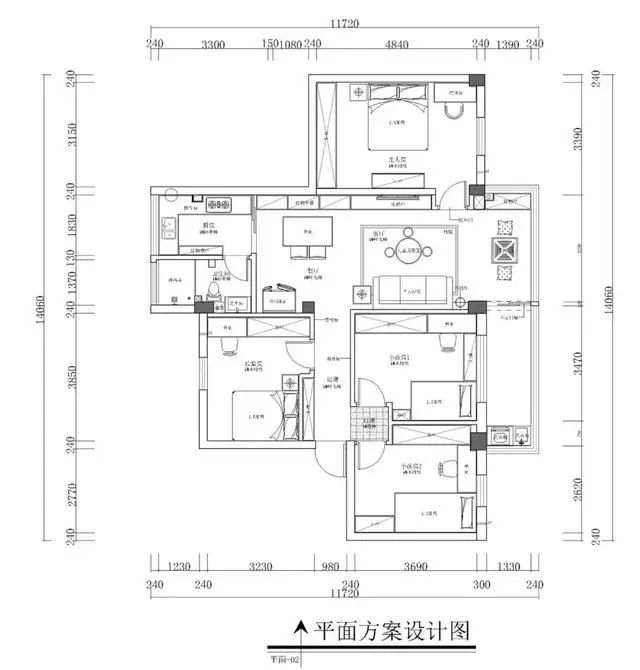 116㎡现代简约电视柜与餐厅卡座连为一体设计实用而有趣