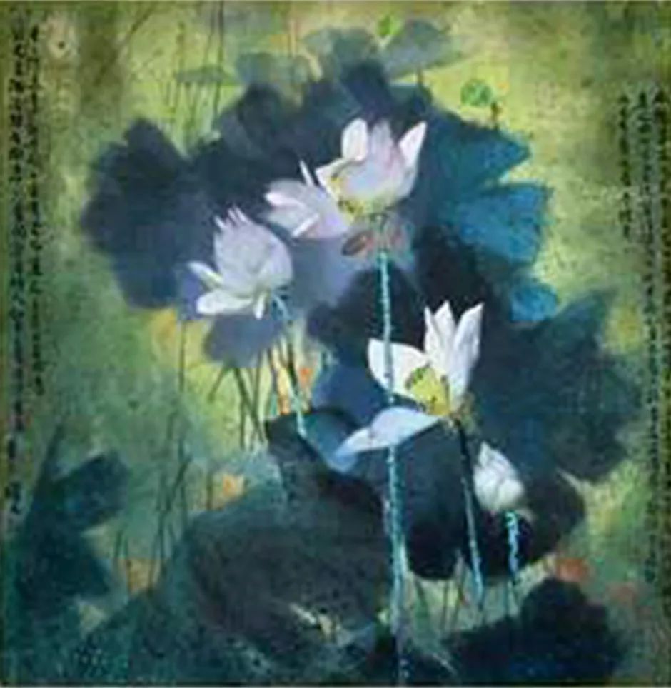 袁金奎|泼彩荷花技法班(5幅只需100元)