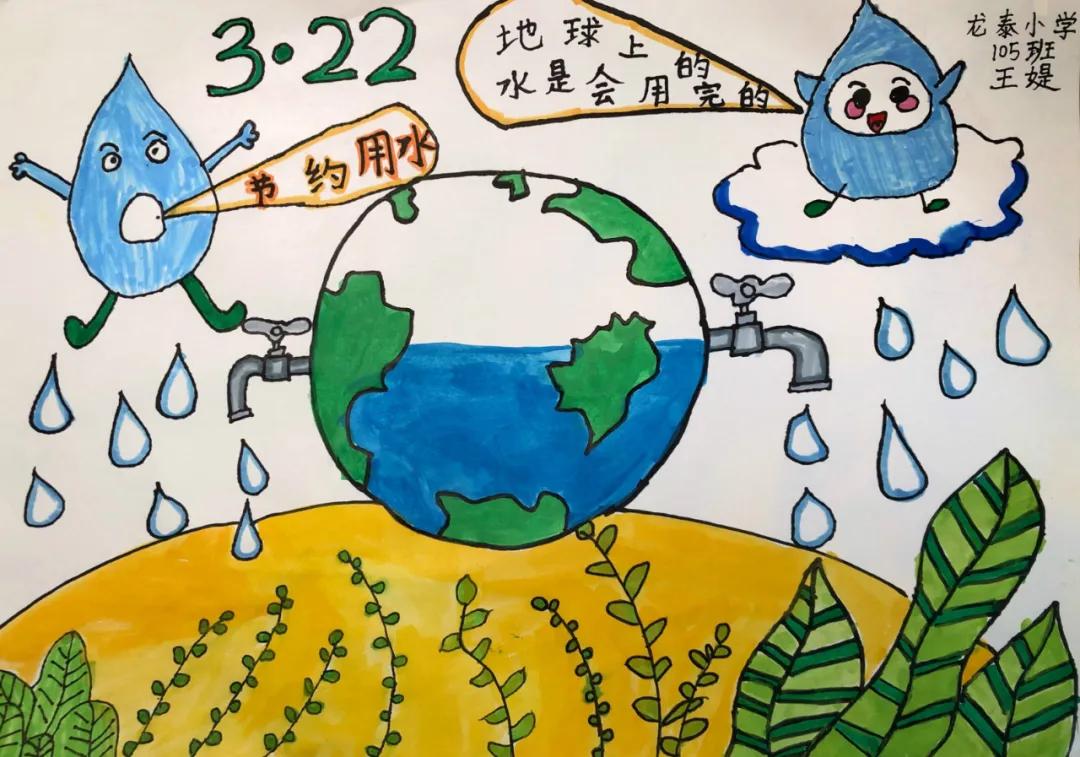 金阳小学教育集团龙泰小学开展"爱护水资源"绘画活动