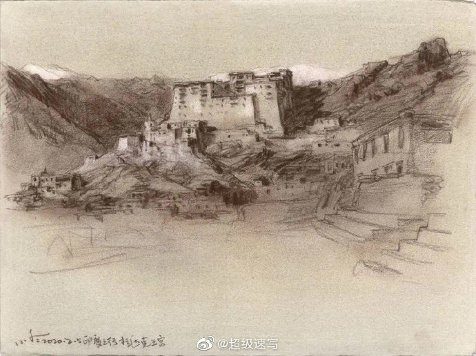 难得于小冬风景速写一直在临摹他的速写特别有风格必须收藏