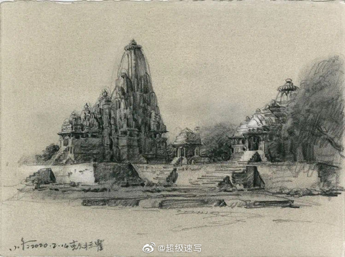 难得于小冬风景速写一直在临摹他的速写特别有风格必须收藏