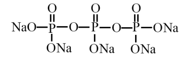 图1三聚磷酸钠结构式