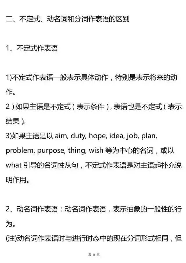 [考点]2020高考最后两个月冲刺：高中三年所有英语语法考点全梳理