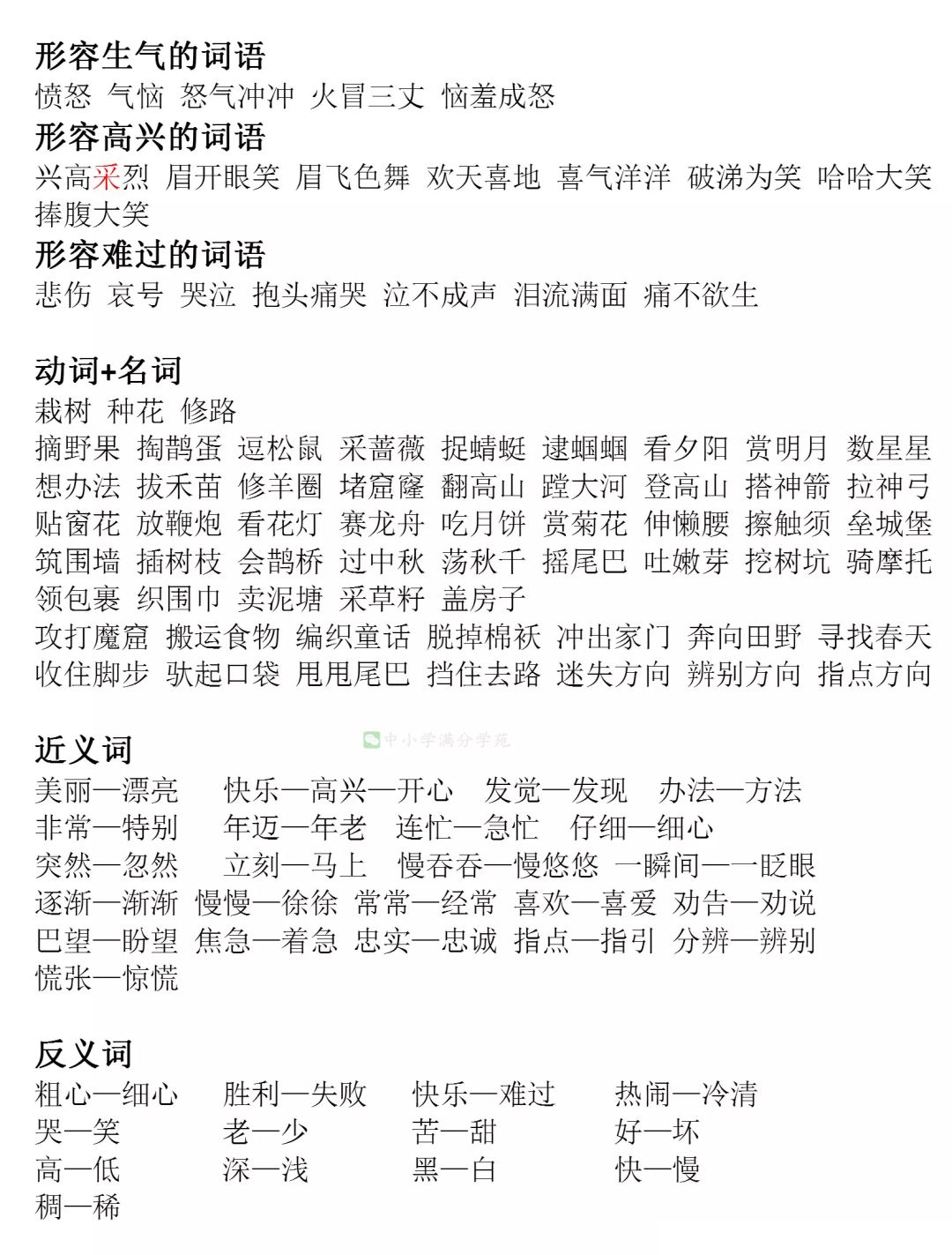 部编版二年级语文下册词语,句子,课文内容积累,细致全面