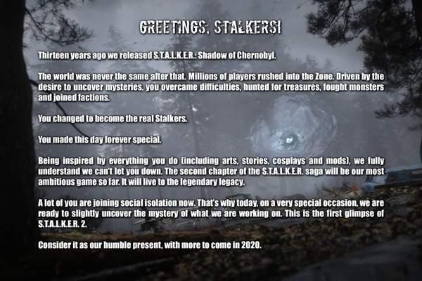FPS新作《潜行者2》首张截图公布阴暗森林，苍凉诡秘_游戏