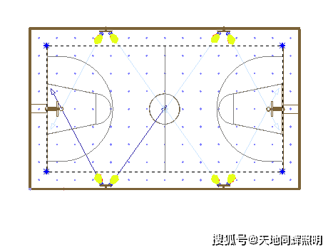 室外篮球场照明方案